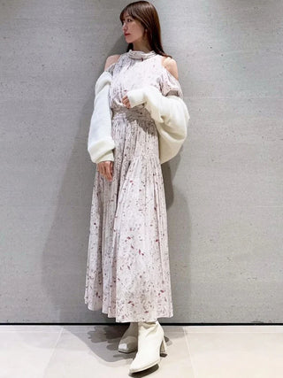 Cold Shoulder Long Dress