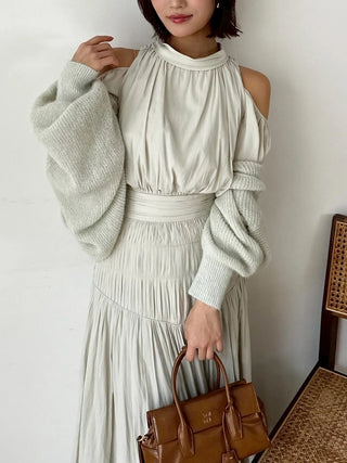 Cold Shoulder Long Dress