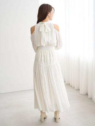 Cold Shoulder Long Dress