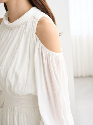 Cold Shoulder Long Dress