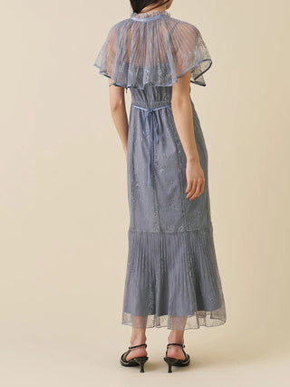 Lace Cape Set Mermaid Dress