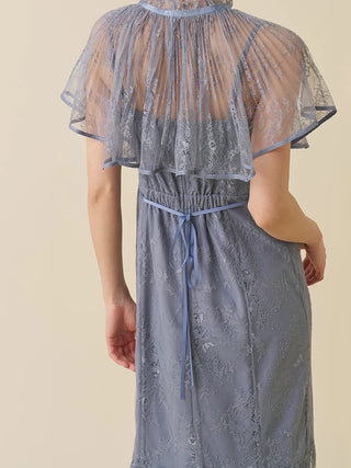 Lace Cape Set Mermaid Dress