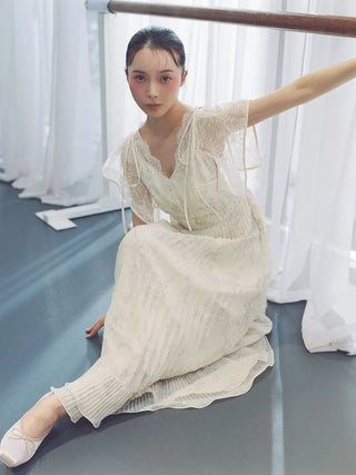 【Chacott】Flower Lace Dress