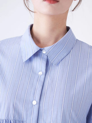 Tiered Mini Shirt Dress