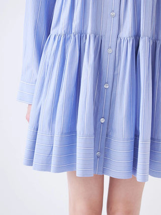 Tiered Mini Shirt Dress