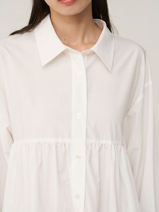 Tiered Mini Shirt Dress
