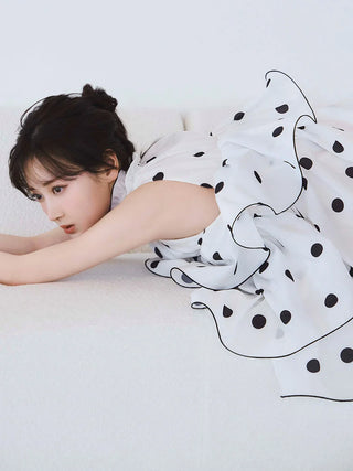 Volume Airy Mini Dress