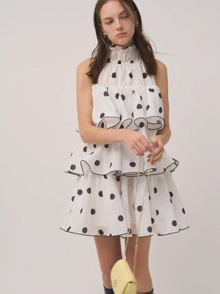 Volume Airy Mini Dress
