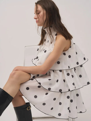 Volume Airy Mini Dress