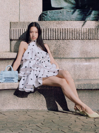 Volume Airy Mini Dress