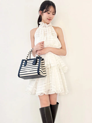 Volume Airy Mini Dress