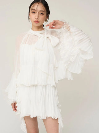 Lace Trim Chiffon Set-Up
