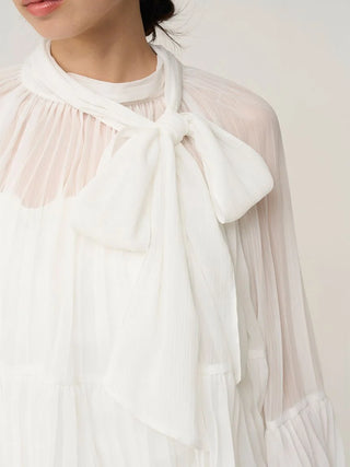 Lace Trim Chiffon Set-Up