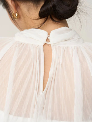 Lace Trim Chiffon Set-Up