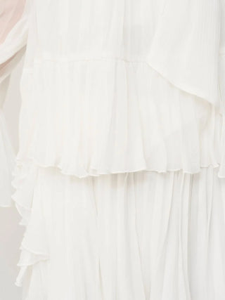 Lace Trim Chiffon Set-Up