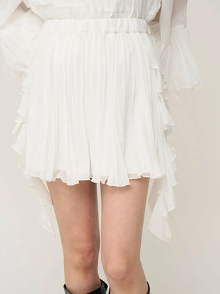 Lace Trim Chiffon Set-Up