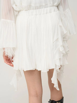 Lace Trim Chiffon Set-Up