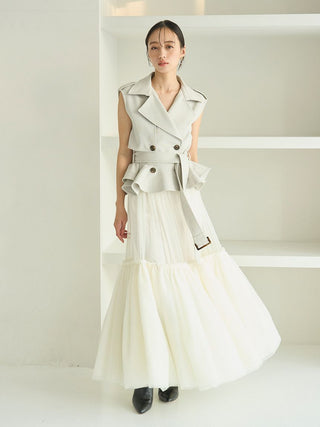 Trench Tulle Set Dress