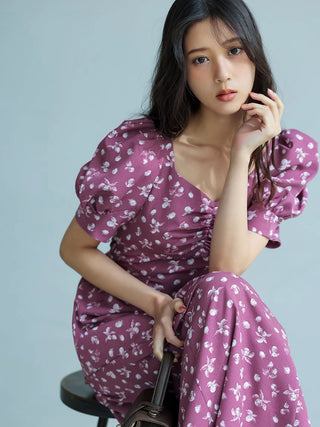 Sustainable Fruit Print Dress