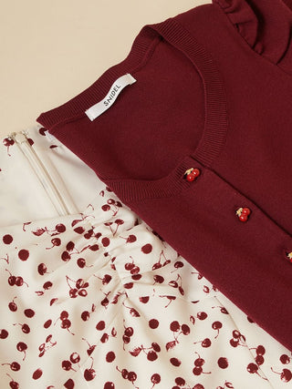 Sustainable Fruit Print Dress