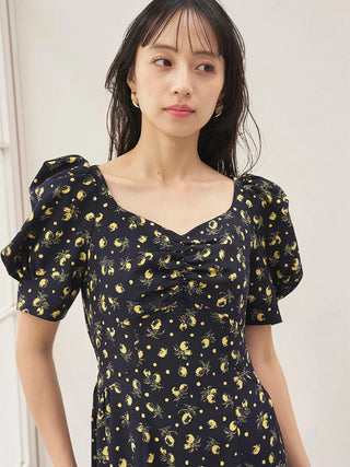 Sustainable Fruit Print Dress