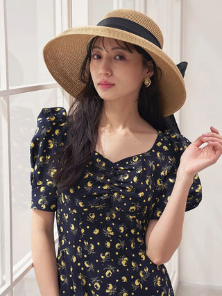 Sustainable Fruit Print Dress
