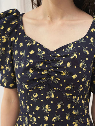 Sustainable Fruit Print Dress