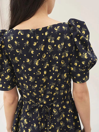 Sustainable Fruit Print Dress