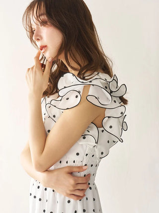 Ruffle Sleeve Print Dress