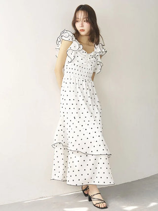 Ruffle Sleeve Print Dress