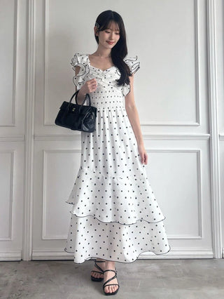 Ruffle Sleeve Print Dress