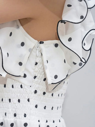 Ruffle Sleeve Print Dress
