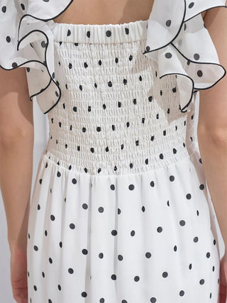 Ruffle Sleeve Print Dress