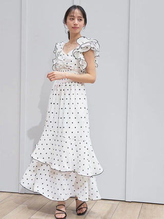 Ruffle Sleeve Print Dress