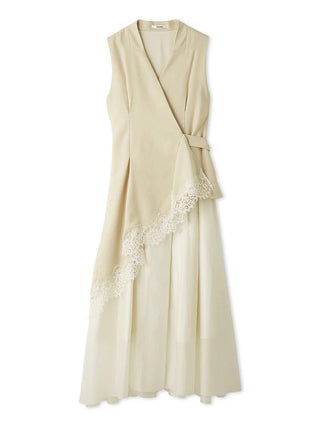 Asymmetric Lace Panel Dress