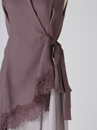 Asymmetric Lace Panel Dress