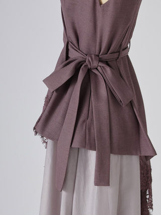 Asymmetric Lace Panel Dress
