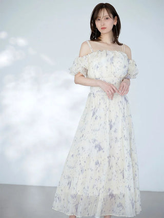 Sustainable Off-Shoulder Gathered Dress