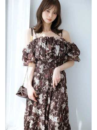 Sustainable Off-Shoulder Gathered Dress