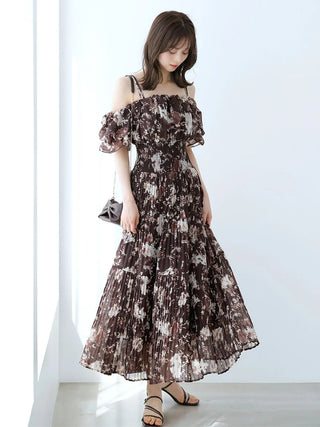 Sustainable Off-Shoulder Gathered Dress
