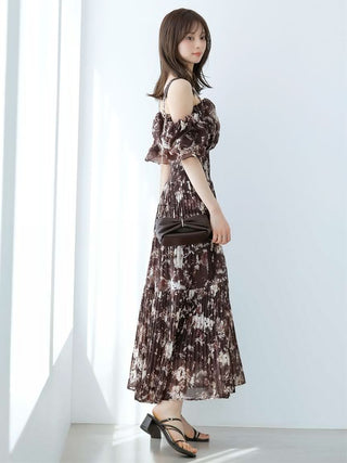 Sustainable Off-Shoulder Gathered Dress