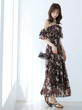 Sustainable Off-Shoulder Gathered Dress