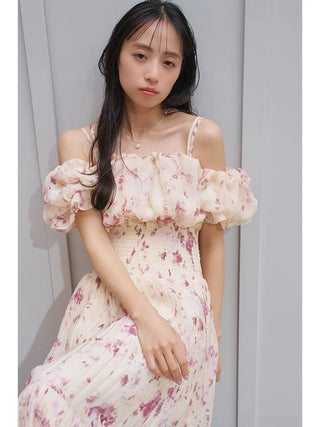 Sustainable Off-Shoulder Gathered Dress