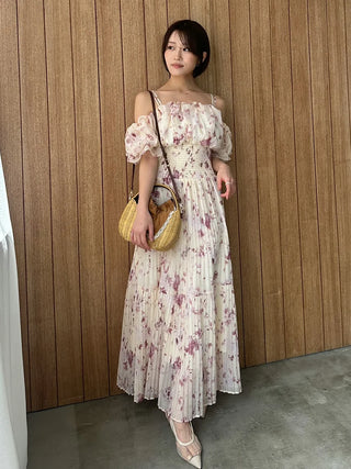 Sustainable Off-Shoulder Gathered Dress