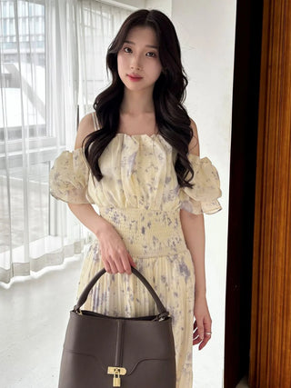 Sustainable Off-Shoulder Gathered Dress