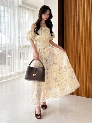 Sustainable Off-Shoulder Gathered Dress