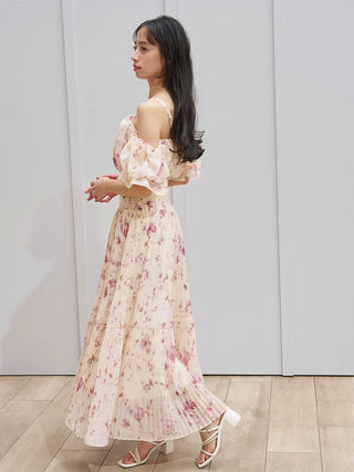 Sustainable Off-Shoulder Gathered Dress