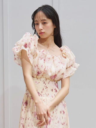Sustainable Off-Shoulder Gathered Dress
