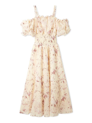 Sustainable Off-Shoulder Gathered Dress