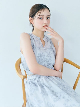 Washable Sleeveless Tiered Dress